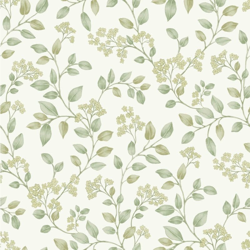Icon Jasmine Floral Trail Wallpaper - Sage - Grandeco - IC3014Wallpaper199