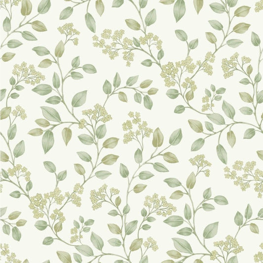 Icon Jasmine Floral Trail Wallpaper - Sage - Grandeco - IC3014Wallpaper199