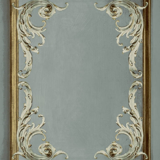 Icon Rococo Panel Wallpaper - Grey - Grandeco - 191501Wallpaper199