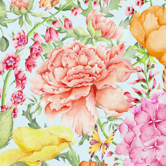 Idalia Wallpaper - Duck Egg Blue - Voyage Maison - IDALIA/WPO/DEBWallpaper199