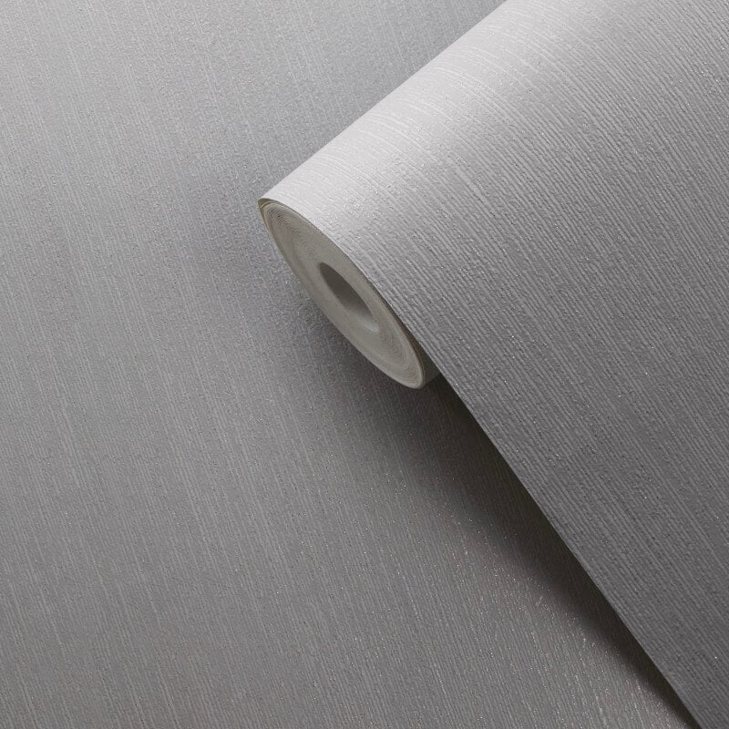 Indra Plain Texture Metallic Wallpaper - Grey/Silver - Muriva - 154122Wallpaper199