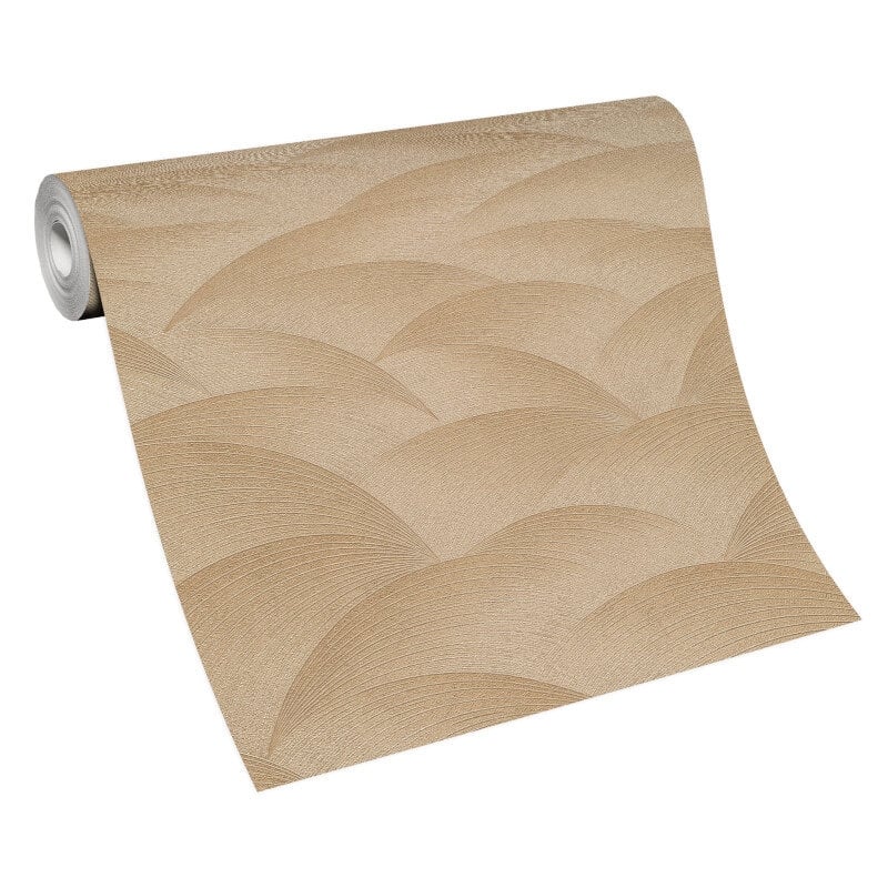 Interlocking Waves Metallic Wallpaper - Gold - Erismann - 10372 - 30Wallpaper199