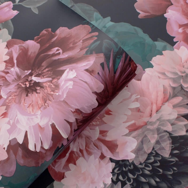 Issey Floral Wallpaper - Green/Blush - Lipsy London - 144061Wallpaper199