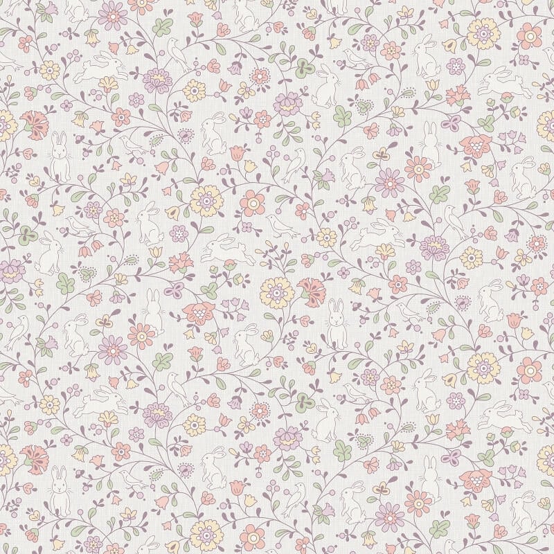 Jack N Rose Liberty Floral Wallpaper - Lilac/Pink - Grandeco - JS3101Wallpaper199
