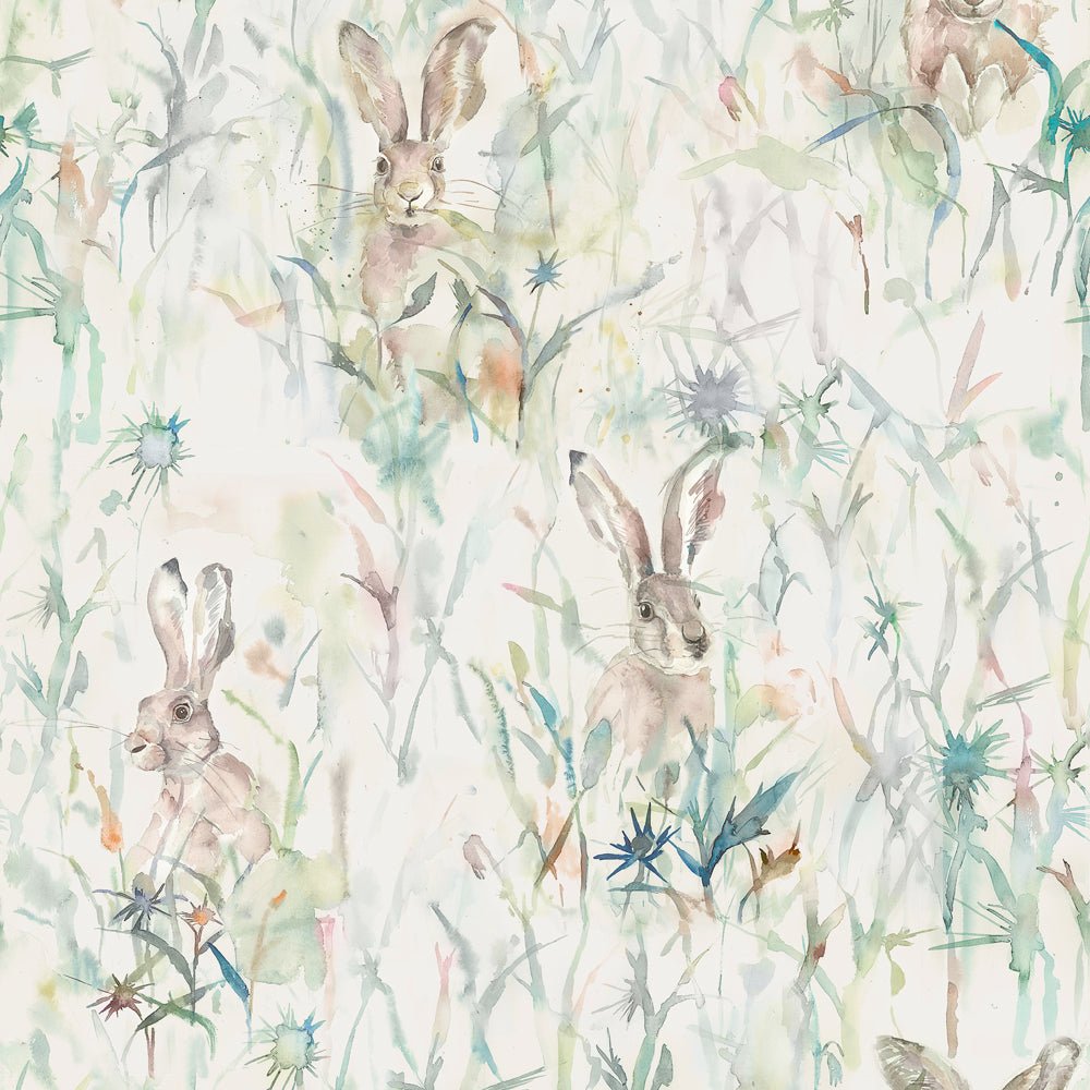 Jack Rabbit Wallpaper - Fern - Voyage Maison - JACKRAB/WPO/MULWallpaper199