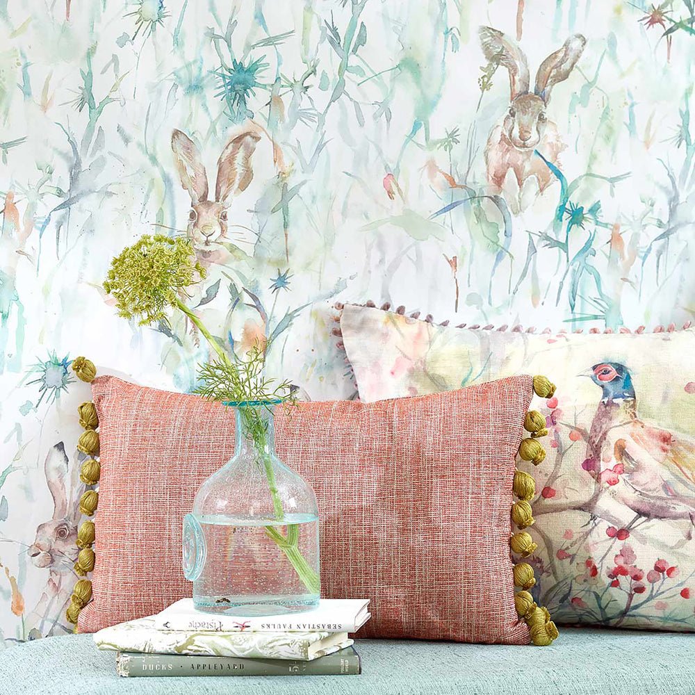 Jack Rabbit Wallpaper - Fern - Voyage Maison - JACKRAB/WPO/MULWallpaper199