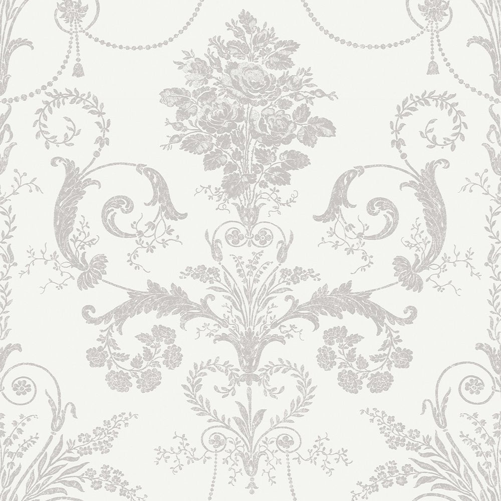 Josette Wallpaper - Dove Grey & White - Laura Ashley - 113385Wallpaper199