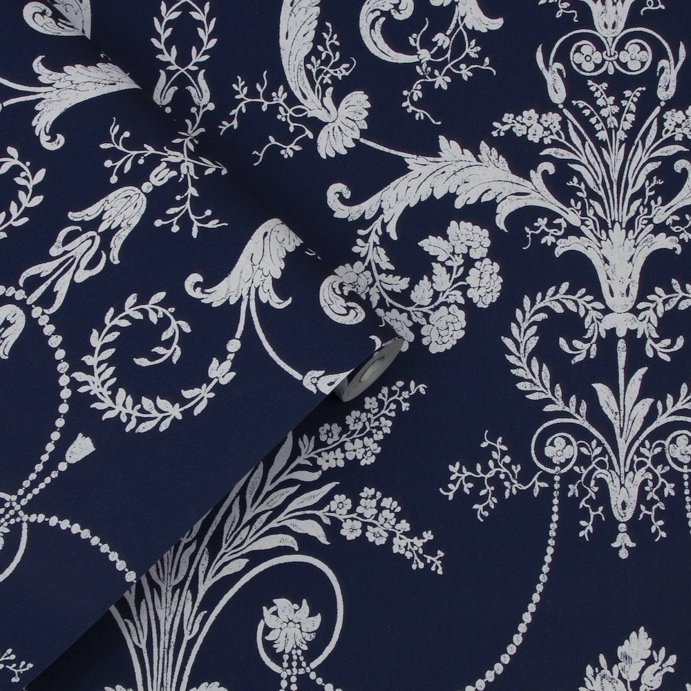 Josette Wallpaper - Midnight - Laura Ashley - 113386Wallpaper199