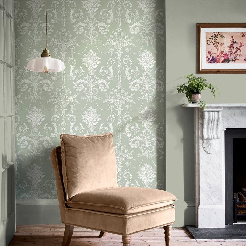 Josette Wallpaper - Sage Green - Laura Ashley - 130114Wallpaper199