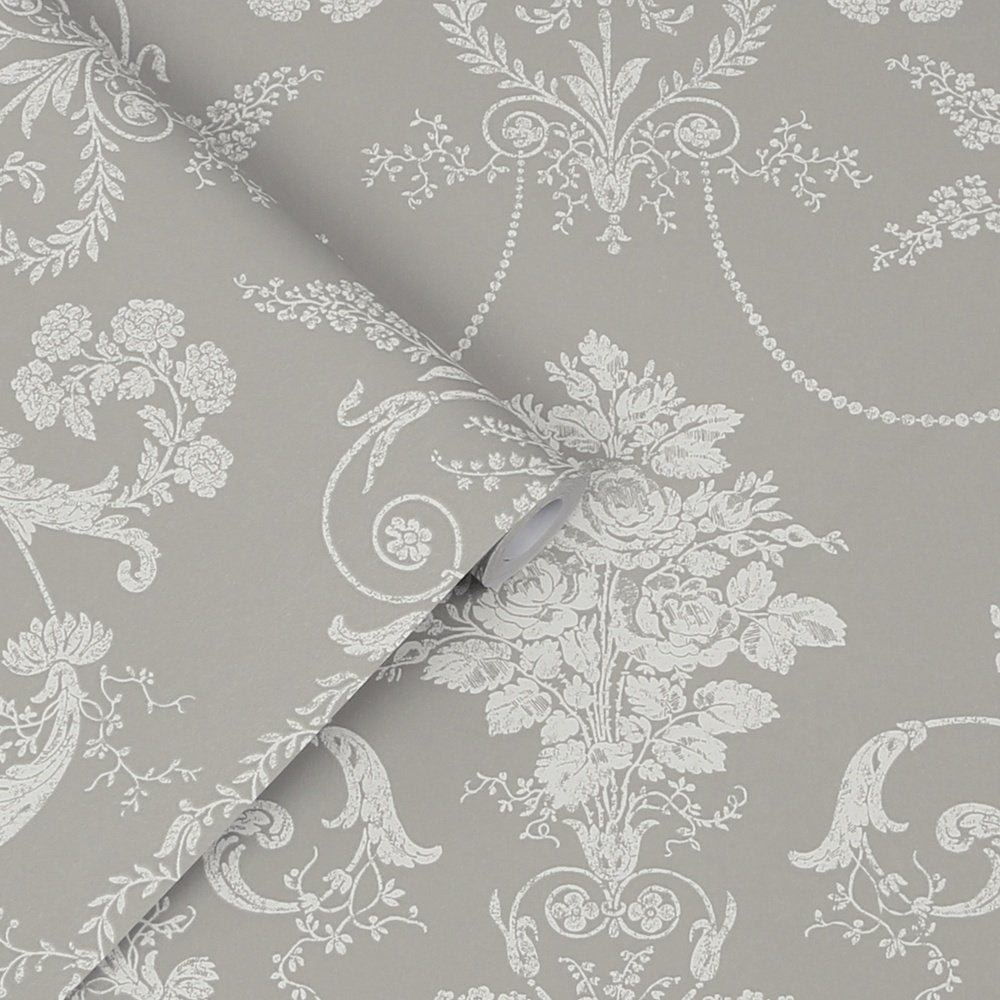 Josette Wallpaper - Steel - Laura Ashley - 113383Wallpaper199