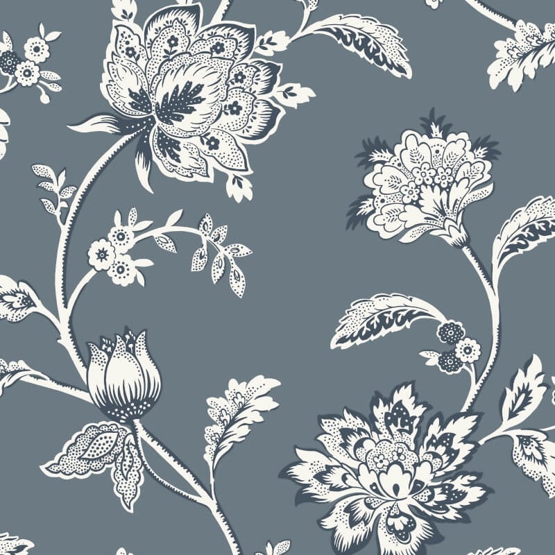 Juliette Floral Wallpaper - Blue - Fine Décor - FD43453Wallpaper199