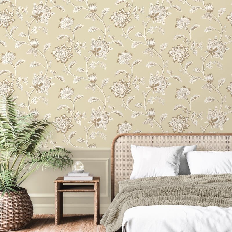 Juliette Floral Wallpaper - Natural - Fine Décor - FD43452Wallpaper199