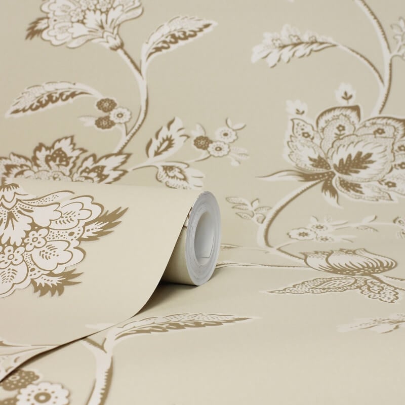 Juliette Floral Wallpaper - Natural - Fine Décor - FD43452Wallpaper199