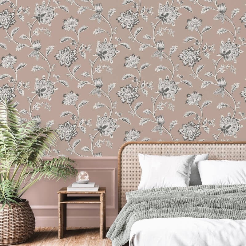 Juliette Floral Wallpaper - Pink - Fine Décor - FD43451Wallpaper199
