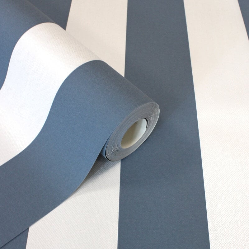 Juliette Stripe Wallpaper - Blue - Fine Décor - FD43458Wallpaper199