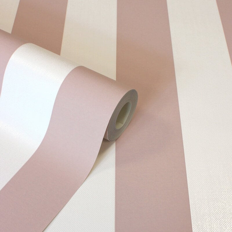 Juliette Stripe Wallpaper - Pink - Fine Décor - FD43456Wallpaper199