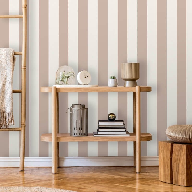 Juliette Stripe Wallpaper - Pink - Fine Décor - FD43456Wallpaper199
