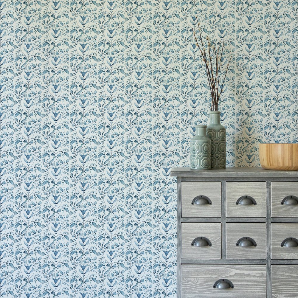 Juna Wallpaper - Denim - Voyage Maison - JUNA/WPO/DENWallpaper199