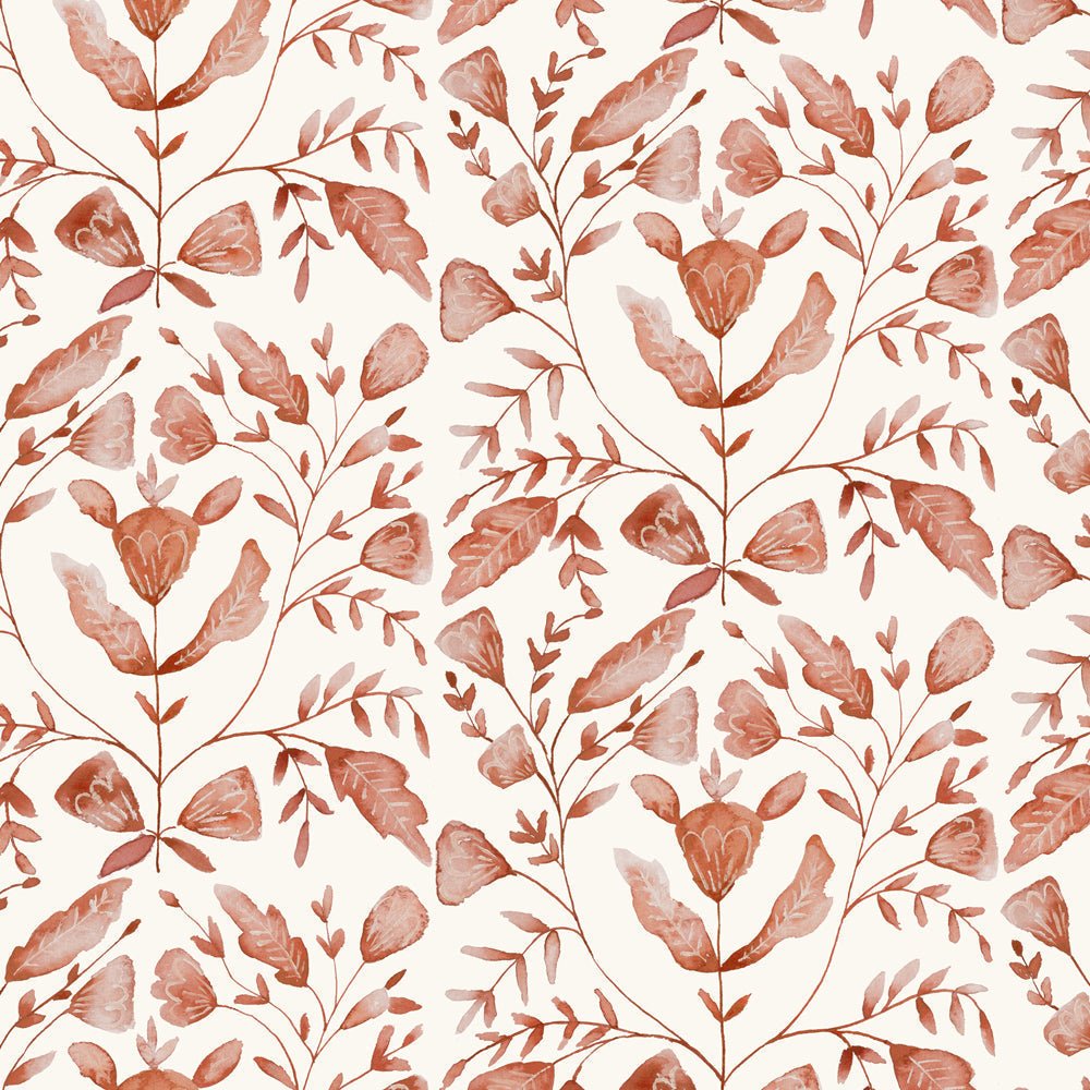 Juna Wallpaper - Terracotta - Voyage Maison - JUNA/WPO/TERWallpaper199