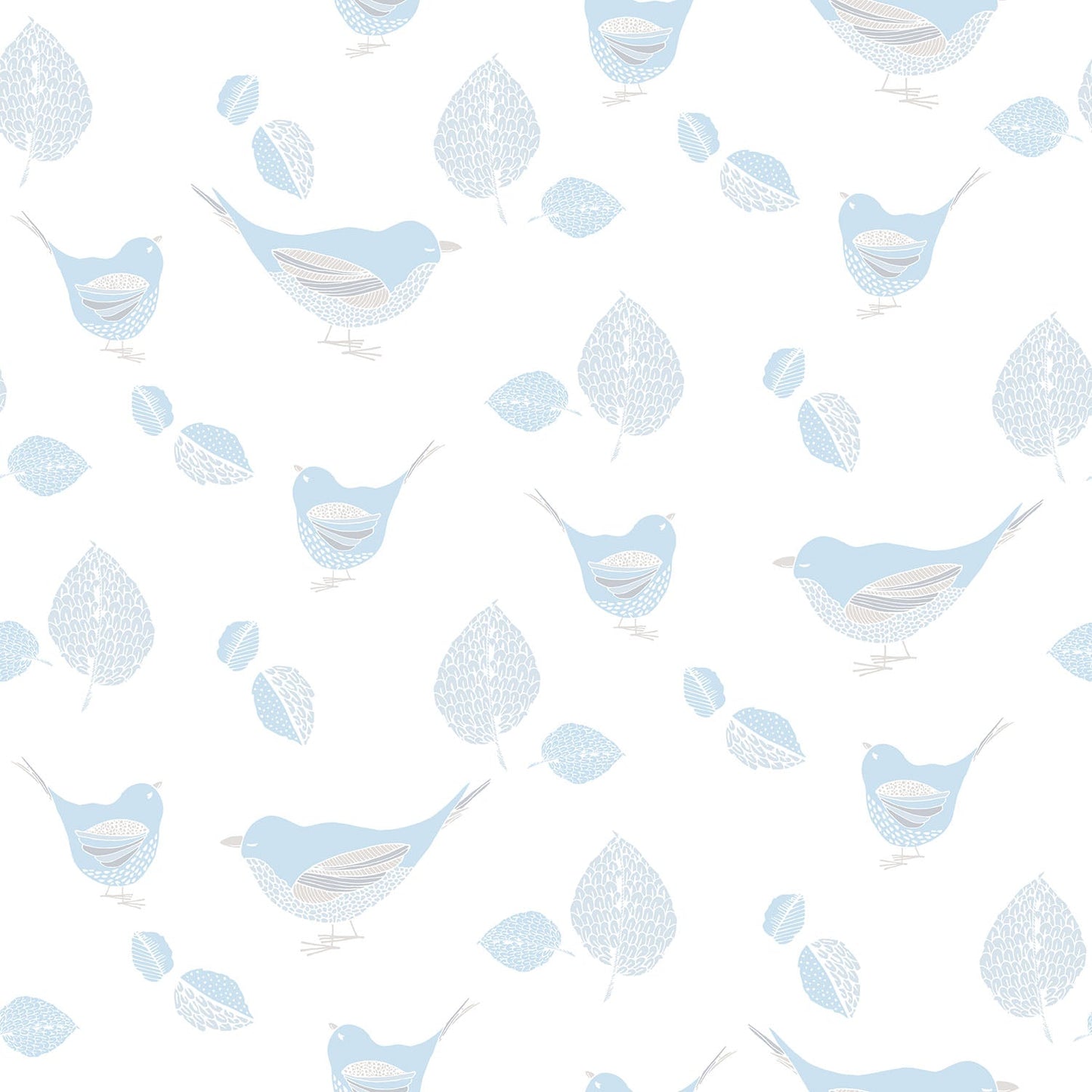 Just 4 Kids 2 Birds Wallpaper - Blue / White - Galerie - G56541Wallpaper199