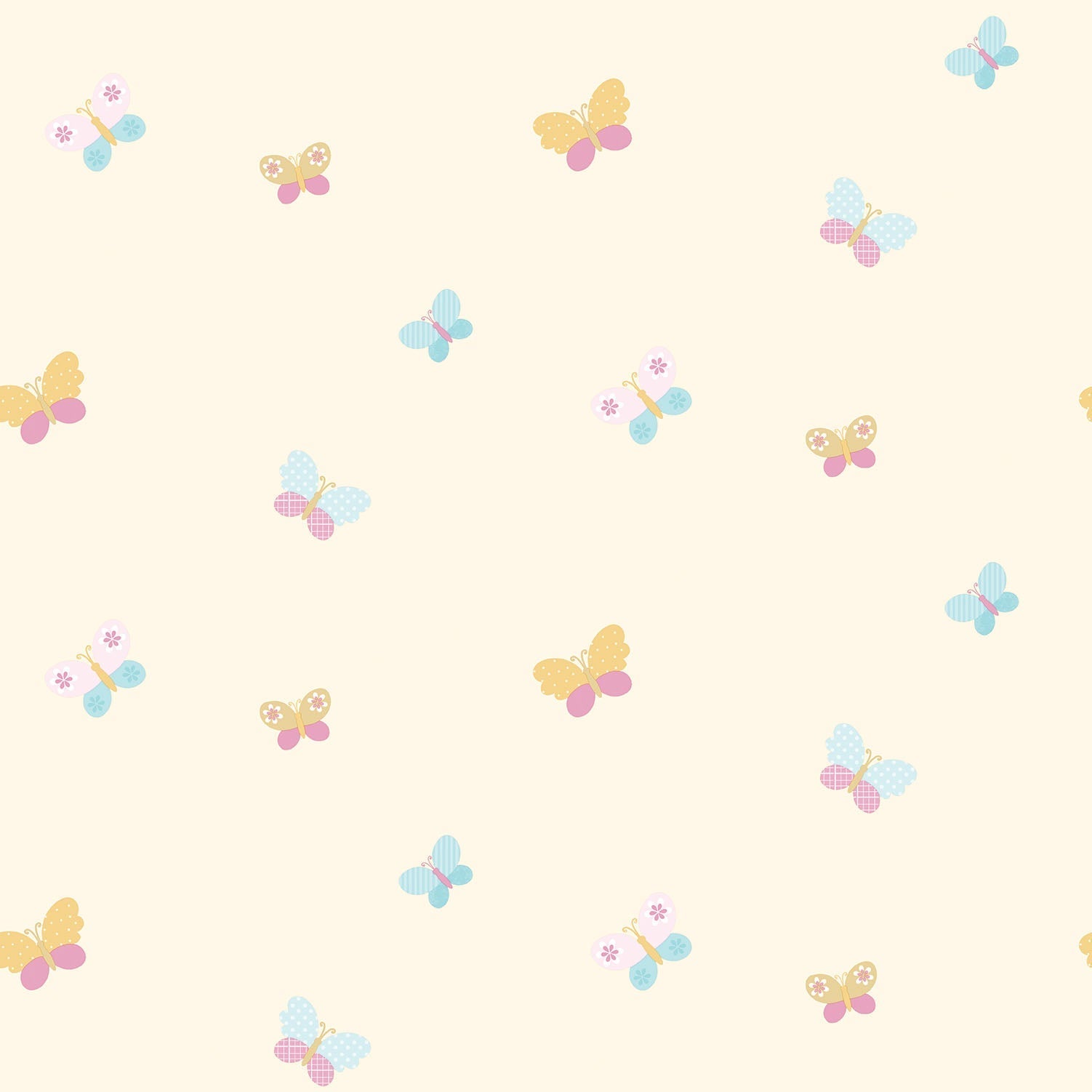 Just 4 Kids 2 Butterfly Wallpaper - Cream - Galerie - G56007Wallpaper199
