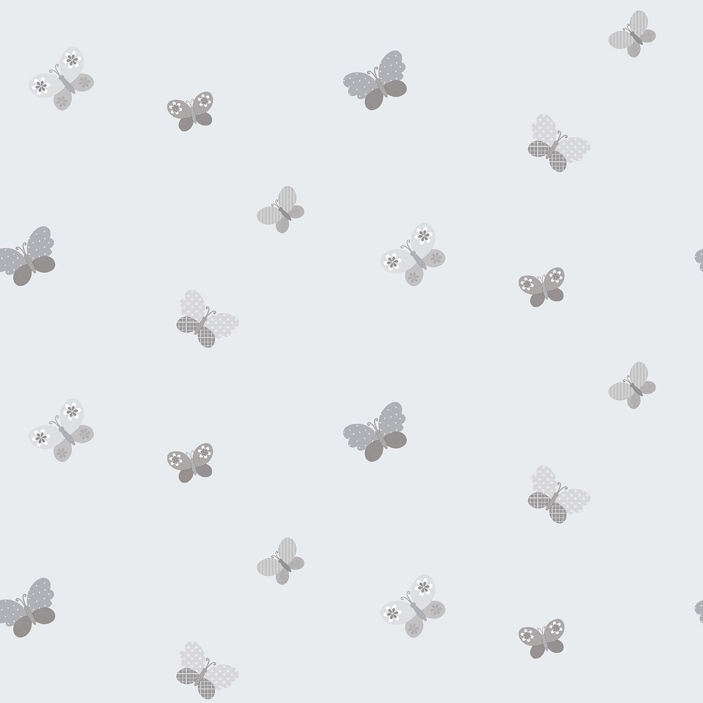 Just 4 Kids 2 Butterfly Wallpaper - Grey - Galerie - G56504Wallpaper199