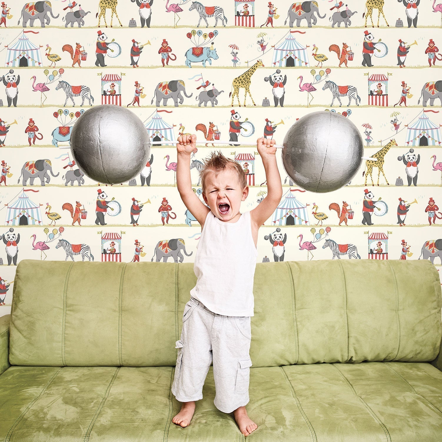 Just 4 Kids 2 Circus Wallpaper - Multi - Galerie - G56545Wallpaper199