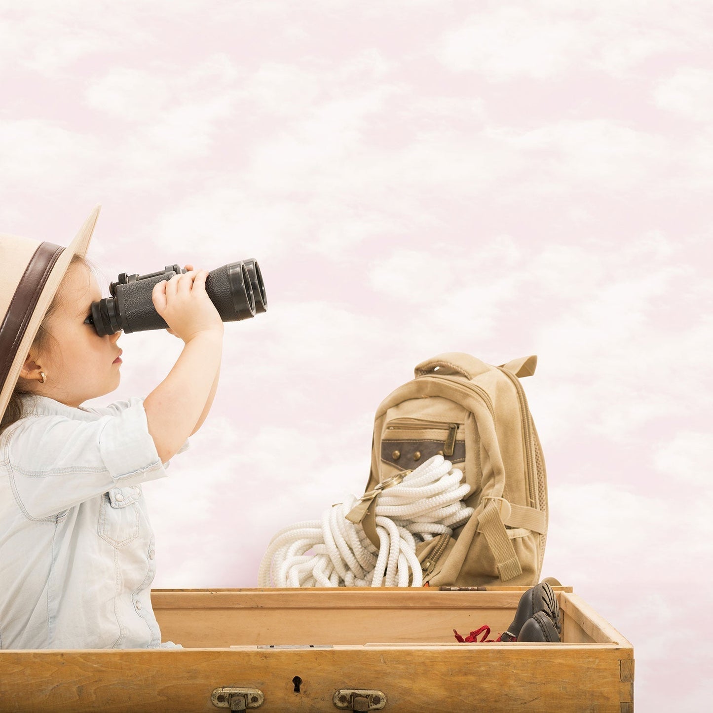 Just 4 Kids 2 Clouds Wallpaper - Pink - Galerie - G56534Wallpaper199