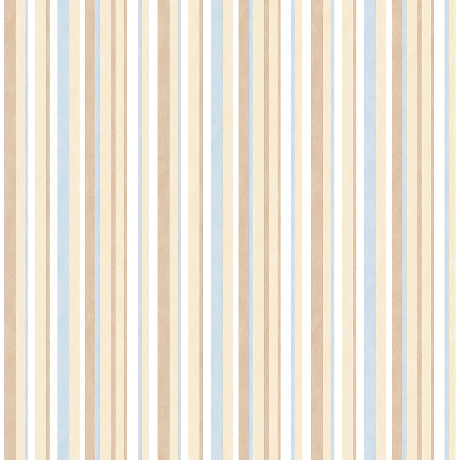Just 4 Kids 2 Multi Stripe Wallpaper - Brown / Blue - Galerie - G56040Wallpaper199