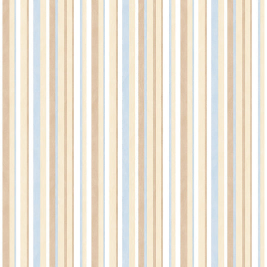 Just 4 Kids 2 Multi Stripe Wallpaper - Brown / Blue - Galerie - G56040Wallpaper199