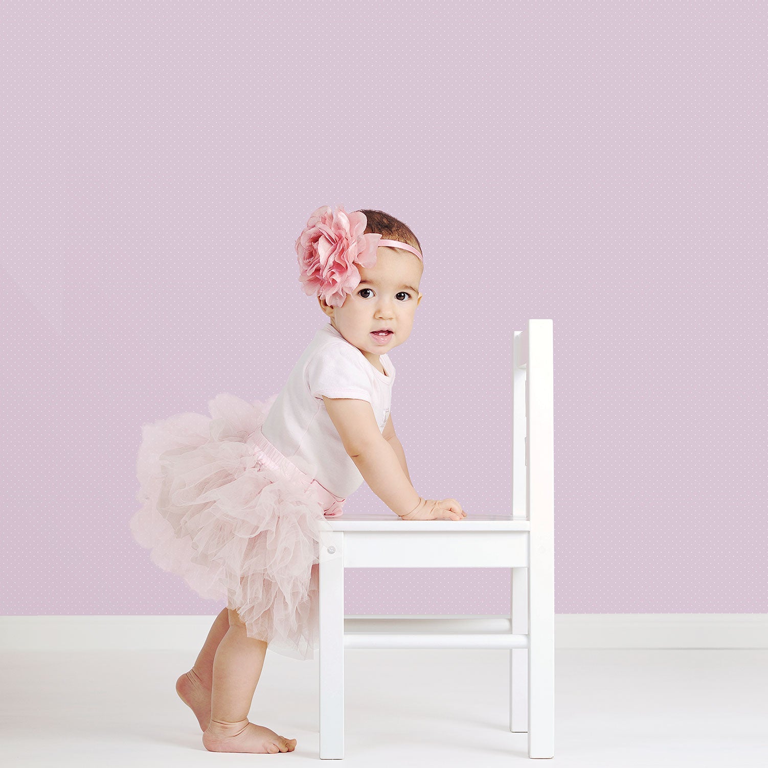 Just 4 Kids 2 Polka Dot Wallpaper - Lilac - Galerie - G56052Wallpaper199