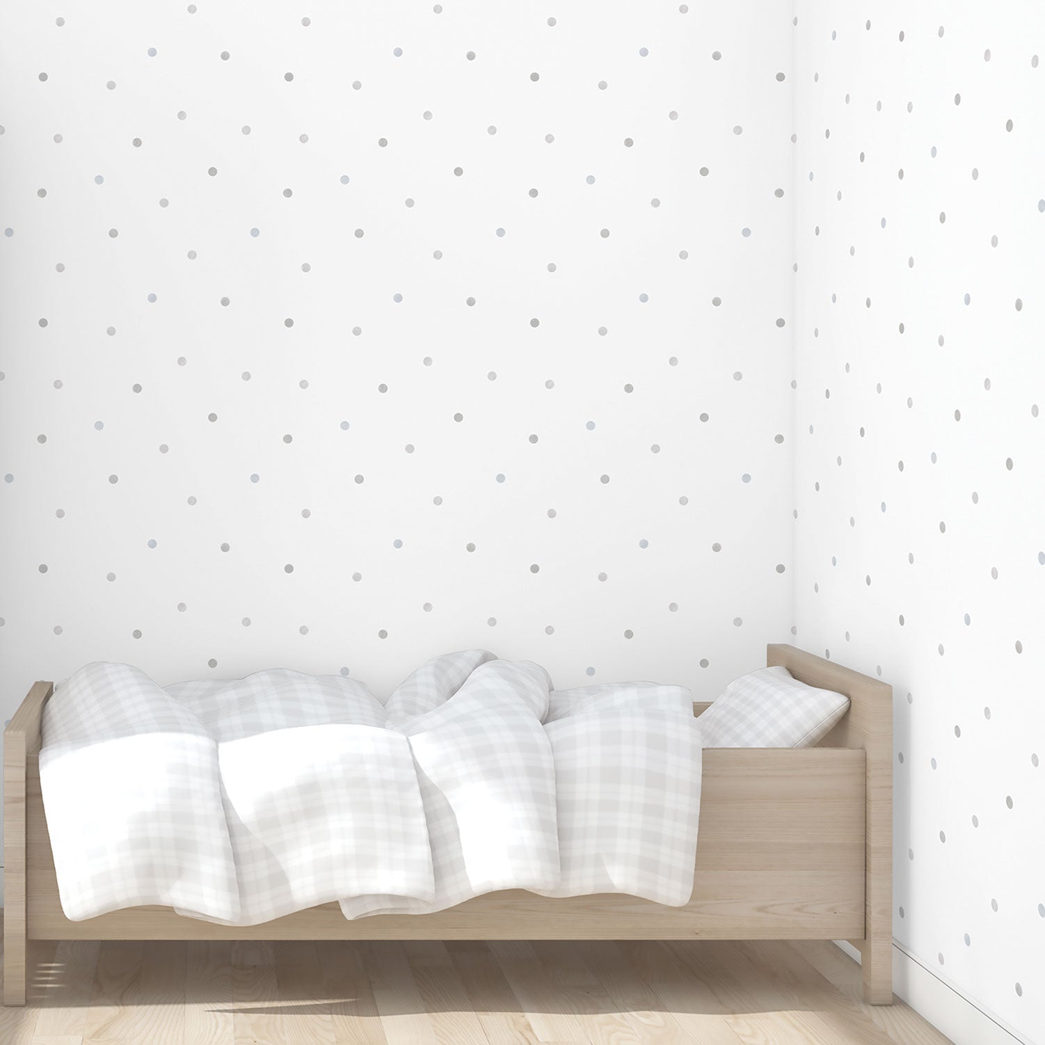 Just 4 Kids 2 Spots Wallpaper - Grey / White - Galerie - G56521Wallpaper199