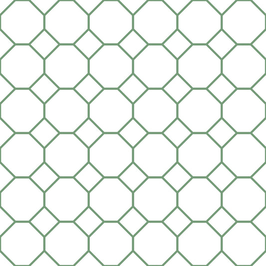 Just Kitchens Bee Hive Wallpaper - Green / White - Galerie - G45402Wallpaper199