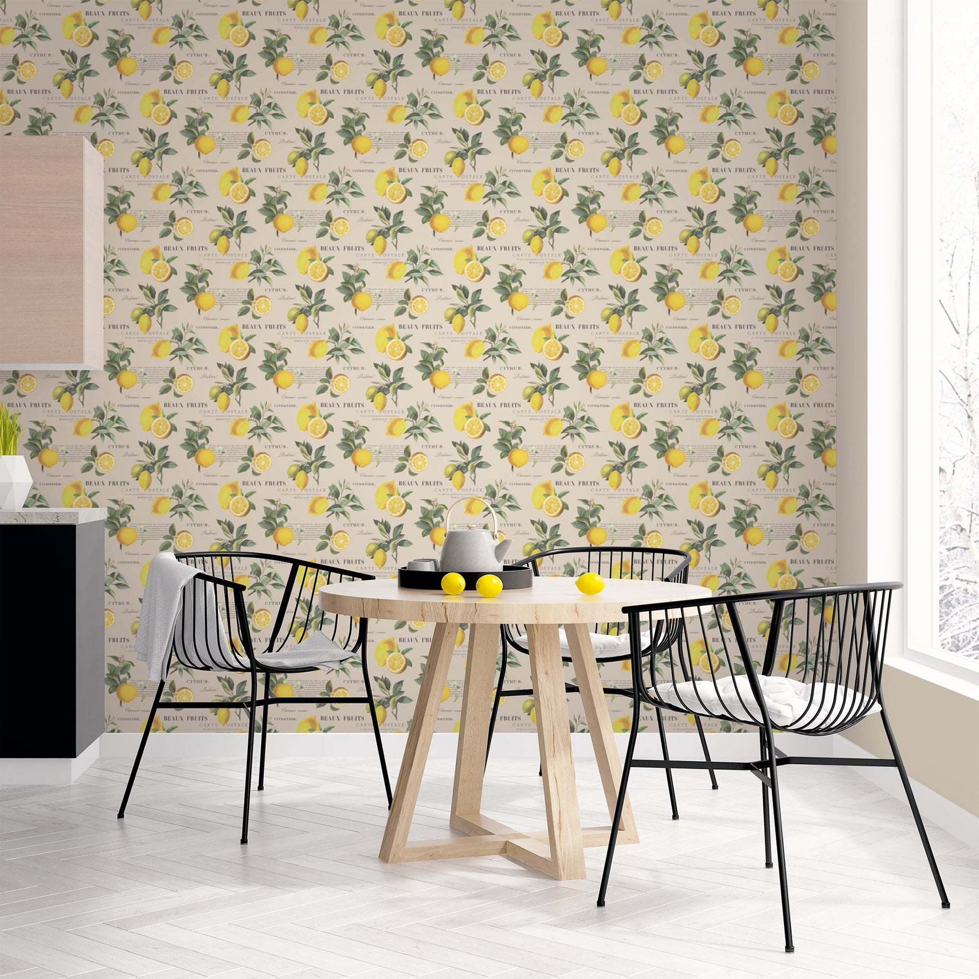 Just Kitchens Citron Botanical Wallpaper - Taupe - Galerie - G45410Wallpaper199