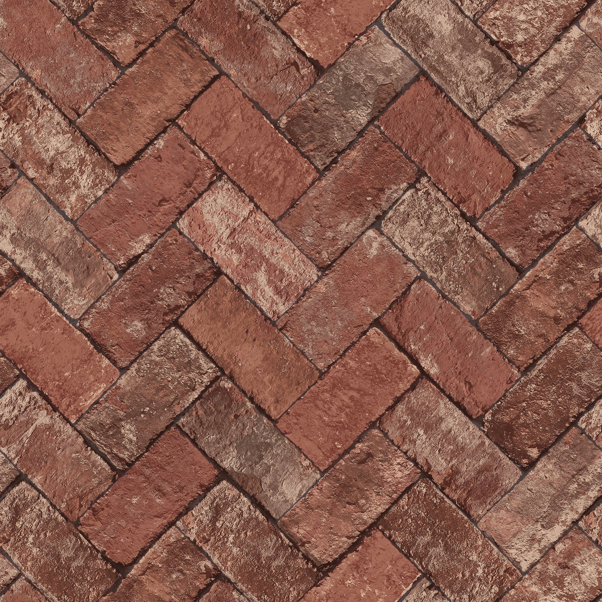 Just Kitchens Herringbone Brick Wallpaper - Red - Galerie - G45424Wallpaper199