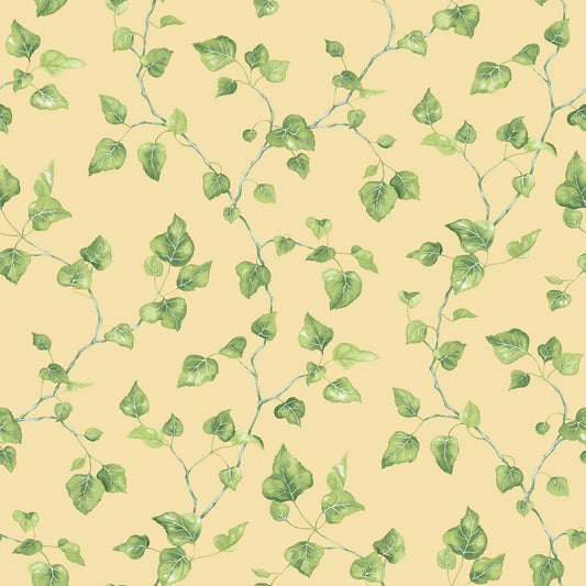 Just Kitchens Ivy Wallpaper - Yellow / Green - Galerie - G45430Wallpaper199