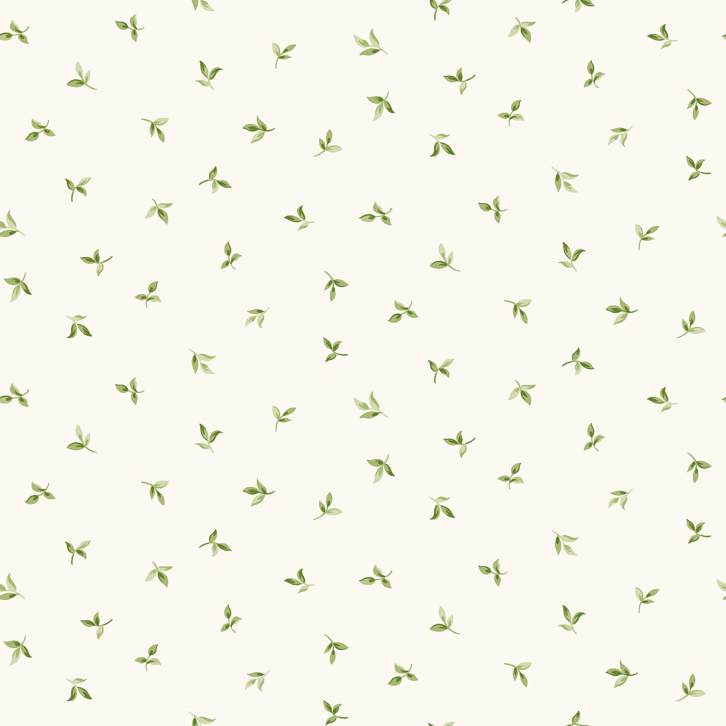 Just Kitchens Leaf Toss Wallpaper - Green / White - Galerie - G45437Wallpaper199