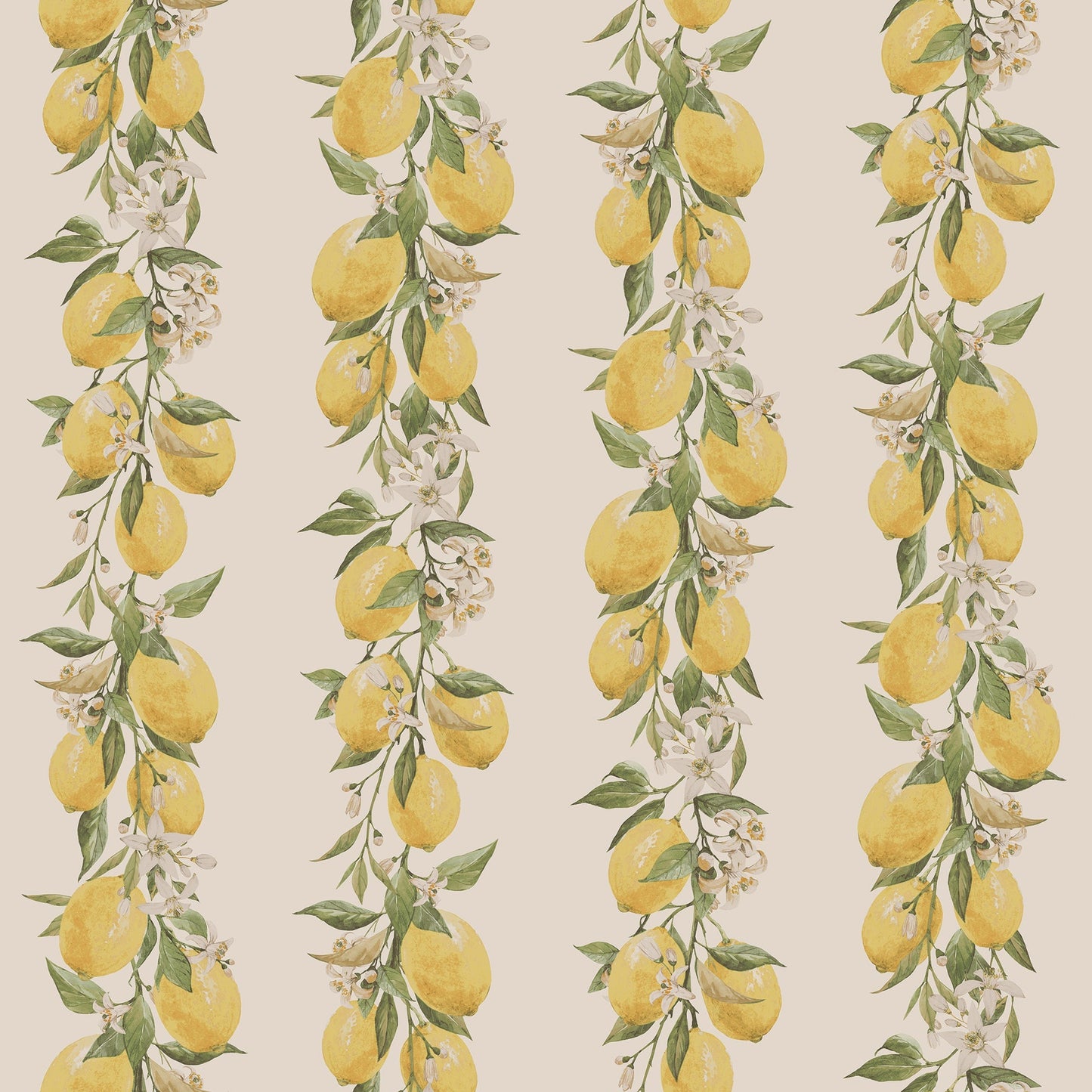 Just Kitchens Lemon Stripe Wallpaper - Yellow / Beige - Galerie - G45440Wallpaper199