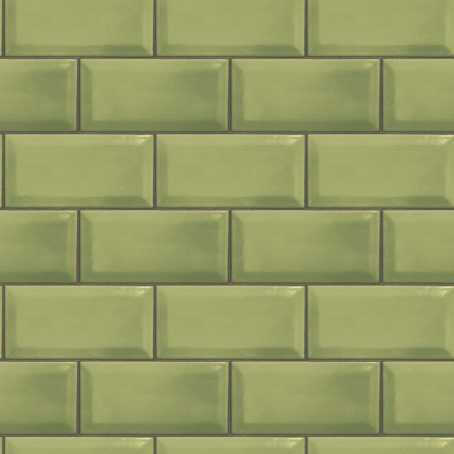 Just Kitchens Metro Tile Wallpaper - Green - Galerie - G45446Wallpaper199
