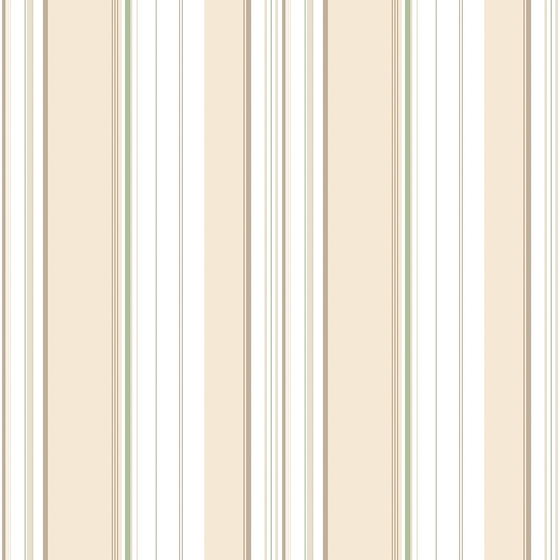 Just Kitchens Multi Stripe Wallpaper - Taupe / Green - Galerie - G45447Wallpaper199