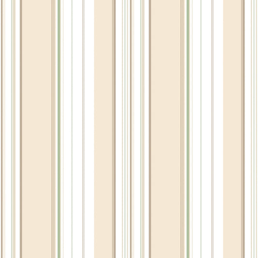 Just Kitchens Multi Stripe Wallpaper - Taupe / Green - Galerie - G45447Wallpaper199