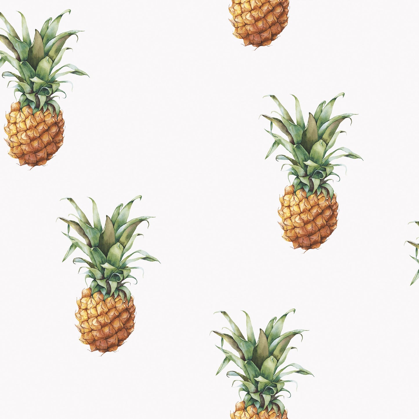 Just Kitchens Pineapples Wallpaper - White - Galerie - G45453Wallpaper199