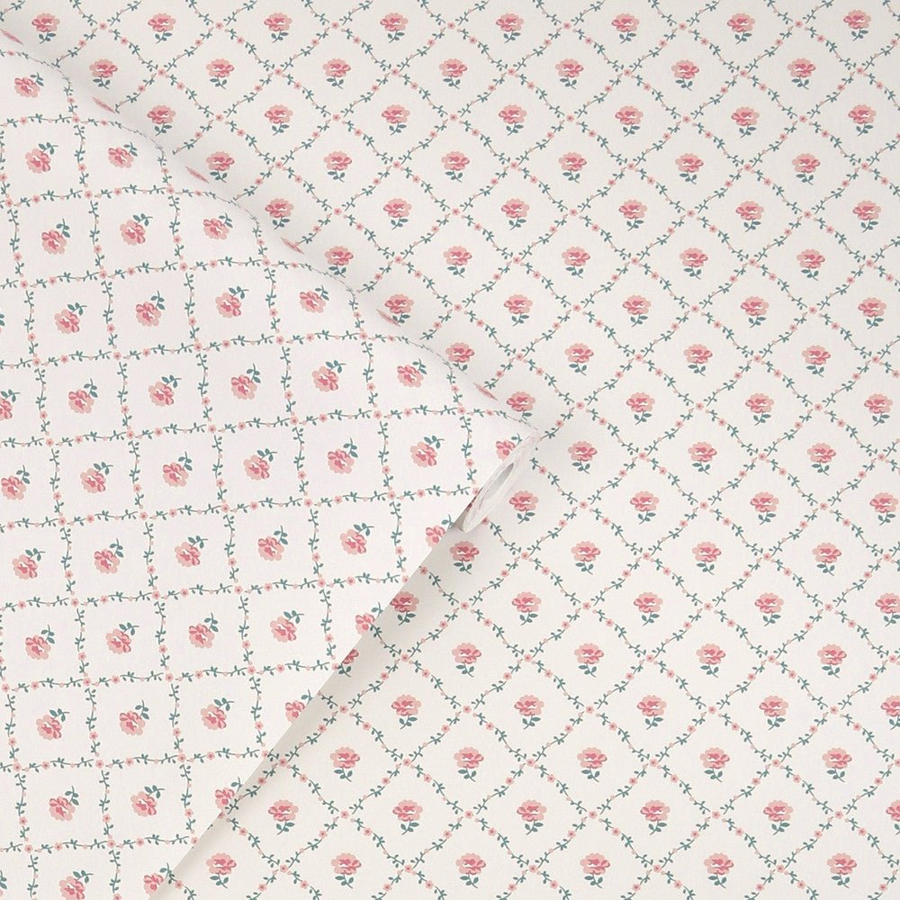 Kate Wallpaper - Coral Pink - Laura Ashley - 122766Wallpaper199