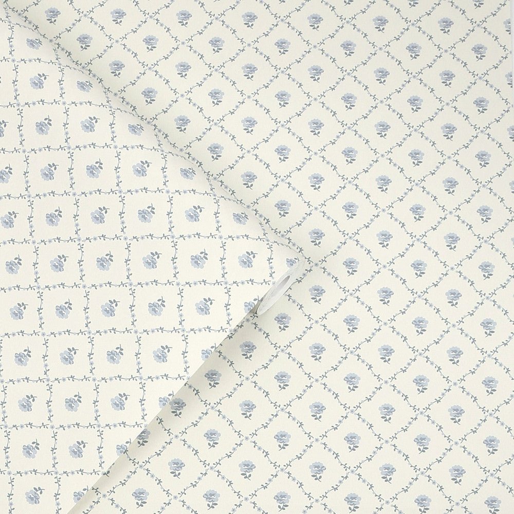 Kate Wallpaper - Pale Seaspray Blue - Laura Ashley - 122745Wallpaper199