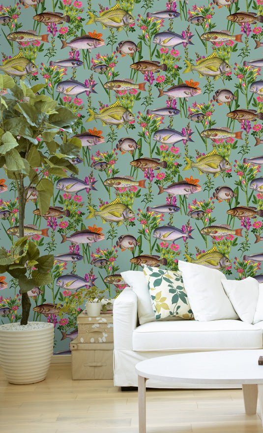 Lagoon Wallpaper - Teal/Multi - Holden Décor - 12171Wallpaper199
