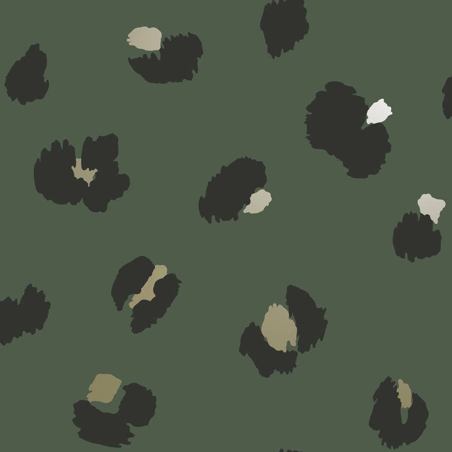 Large Leopard Spot Wallpaper - Green - Holden Décor - 13033Wallpaper199
