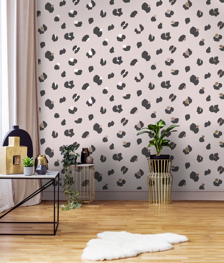 Large Leopard Spot Wallpaper - Pink - Holden Décor - 13031Wallpaper199