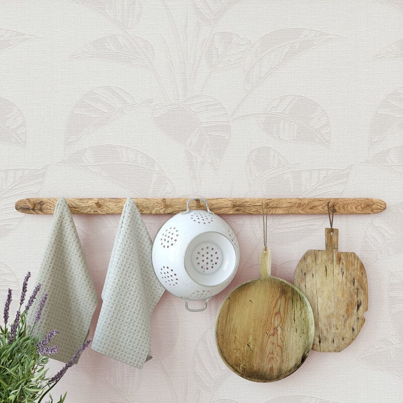 Largo Leaf Metallic Wallpaper - Cream - Erismann - 10459 - 14Wallpaper199