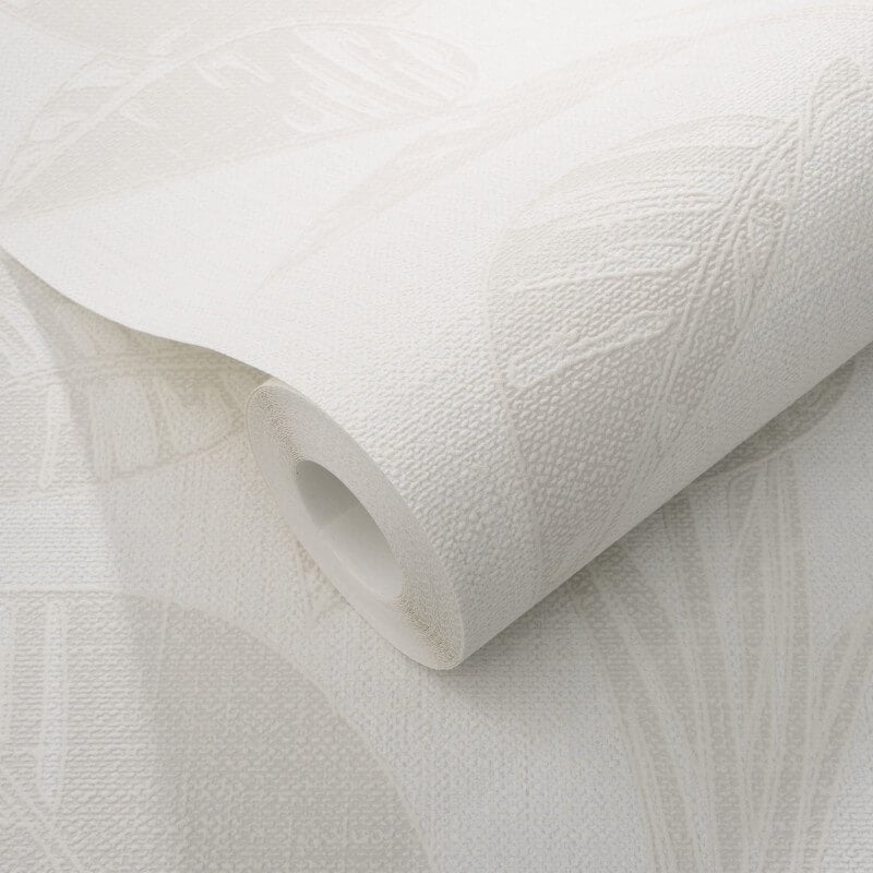 Largo Leaf Metallic Wallpaper - Cream - Erismann - 10459 - 14Wallpaper199