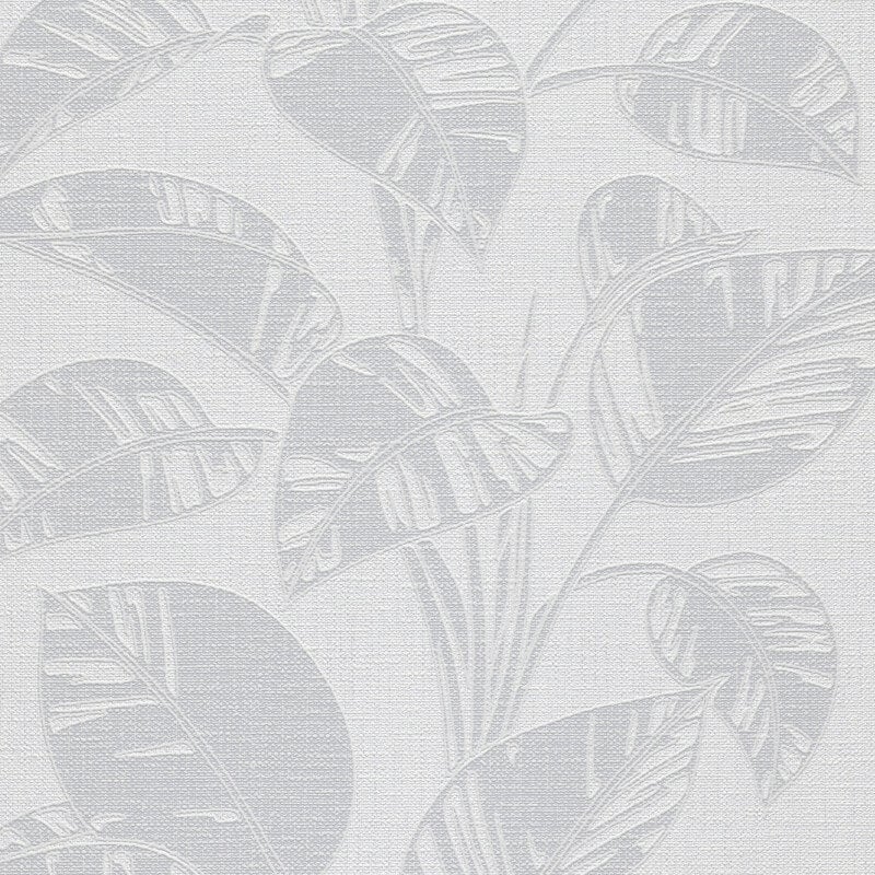 Largo Leaf Metallic Wallpaper - Grey - Erismann - 10459 - 31Wallpaper199
